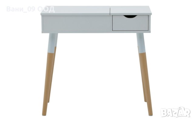 Бяла тоалетка с огледало и чекмедже, снимка 3 - Тоалетки - 41969029