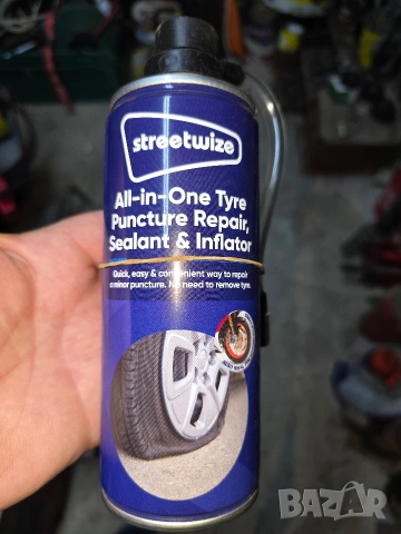 Английски АВАРИЕН СПРЕЙ за спукана гума, снимка 3 - Аксесоари и консумативи - 53356874