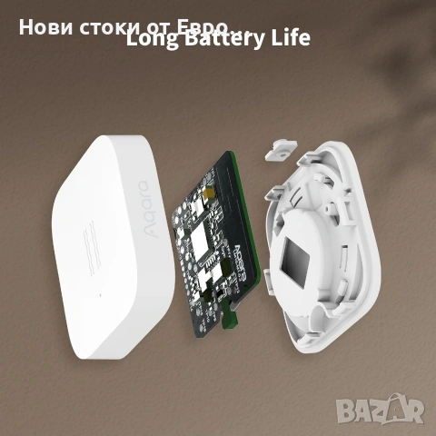 Aqara сензор за вибрации T1, Zigbee 3.0, снимка 6 - Друга електроника - 53468177