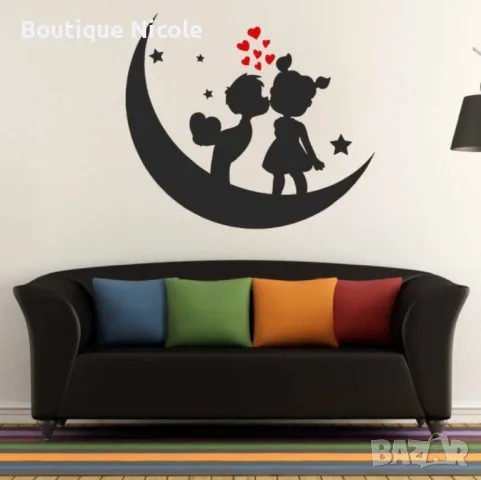 Стикер за стена "Момченце и момиченце"  , снимка 2 - Декорация за дома - 48006911