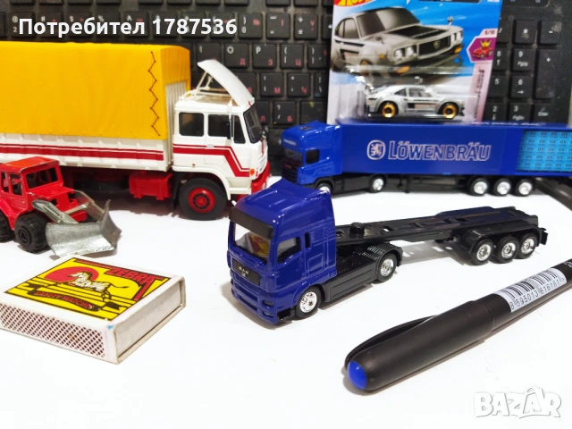 Малки камиончета 1/87м. И колички към 1/65м., снимка 18 - Колекции - 52346030