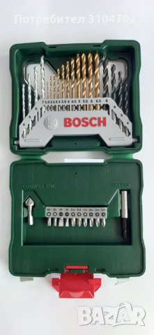 Bosch комплект X-line Titanium свредла и накрайници 30 части, 2607019324, снимка 1 - Куфари с инструменти - 34016234