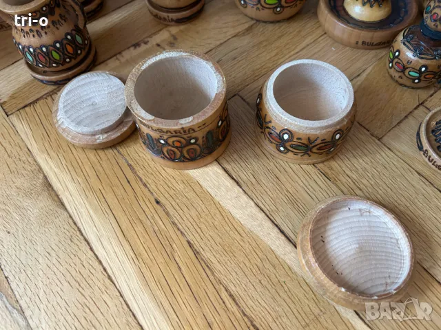 Дървени битови фигурки пирография Хаванчета, свещник, стомни, бъклици, кутийки и други, снимка 5 - Други - 48974460