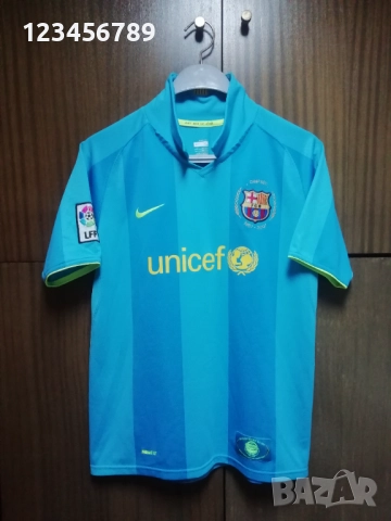 Barcelona Messi 2007/2008 юбилейна оригинална тениска фланелка Меси Барселона екип , снимка 2 - Тениски - 52154716