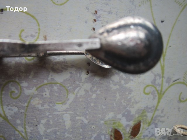 Уникална сребърна щипка за захар лед 19 век, снимка 6 - Колекции - 33938277
