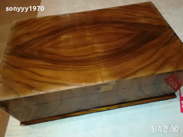 КРАСИВА КУТИЯ-ЕСТЕСТВЕН ФУРНИР 1503251729, снимка 3 - Антикварни и старинни предмети - 49507394