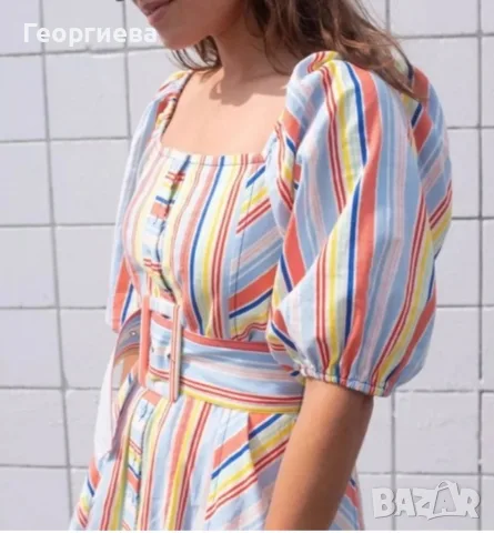 Нова рокля Tanya Taylor с 55 % лен, С размер, намалена