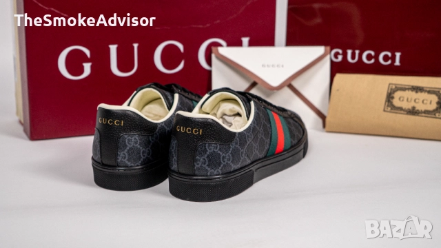 Обувки Gucci Ace sneaker with Web, снимка 4 - Маратонки - 52299275