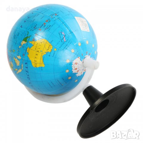 3623 Глобус географска политическа карта на света, диаметър 10.6 см, снимка 4 - Ученически пособия, канцеларски материали - 39995041