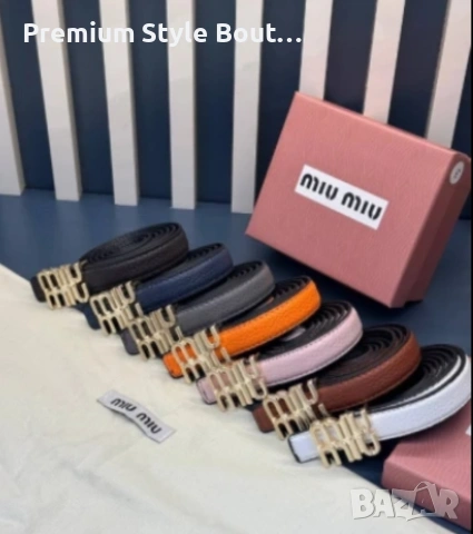колан от естествена кожа в кутия miu miu , снимка 2 - Колани - 53812286