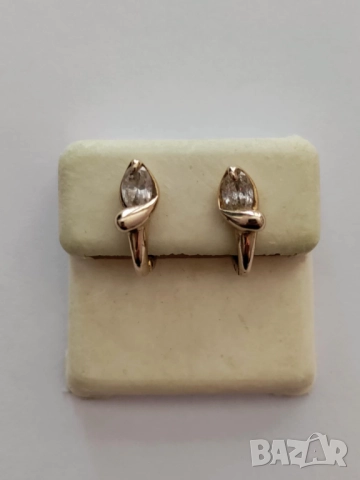 Златни обици 47481, снимка 4 - Обеци - 51654399