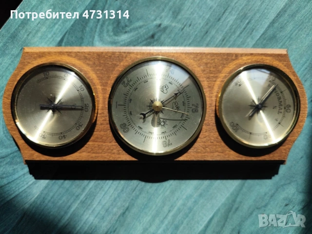 Хигрометър, барометър термометър.