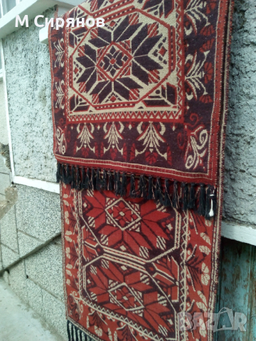 Вълнена пътека 400/88см, снимка 4 - Пътеки - 44648221