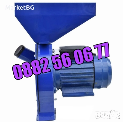 Комбинирана монофазна фуражомелка/ ярмомелка, 3.8 kW с 4 сита и стойка, снимка 3 - Други машини и части - 51863631