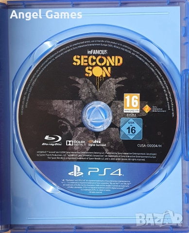 Диск с игра inFAMOUS Second Son PS4 Playstation 4 Плейстейшън 5 PS5, снимка 3 - Игри за PlayStation - 52854582