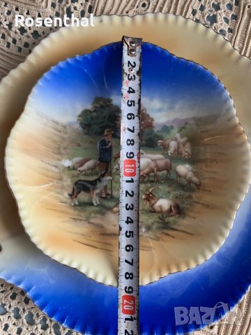 Антикварен десертен сервиз с пасторални картини, снимка 18 - Сервизи - 34087439