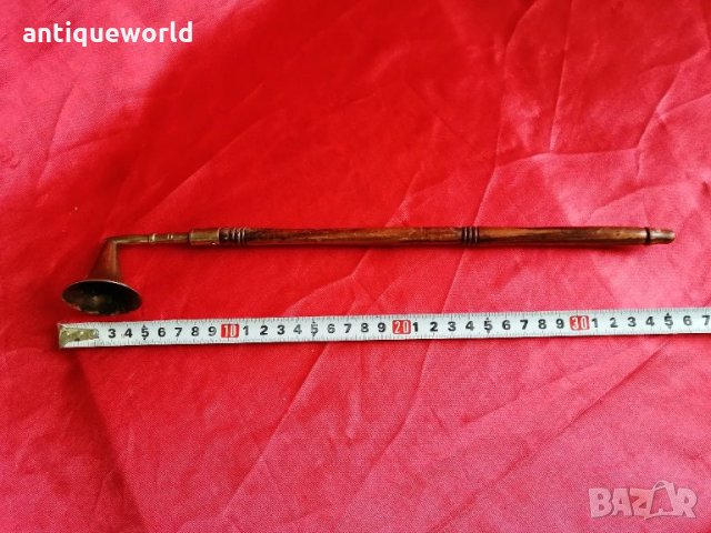 Много Голям Стар ГАСИТЕЛ за Свещи, снимка 5 - Антикварни и старинни предмети - 35675389