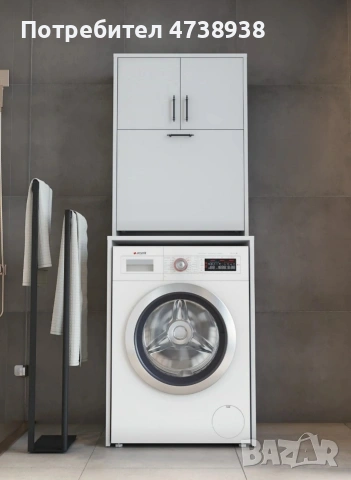 Шкаф за пералня с място пране, снимка 2 - Шкафове - 53761707