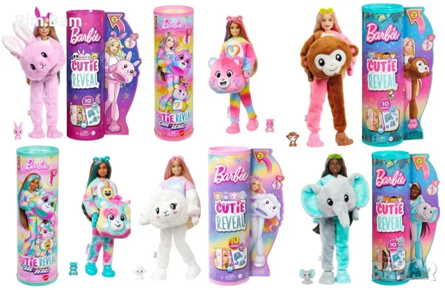 Оригинални кукли Barbie Color Cutie Reveal супер изненада -10 изненади - различни модели