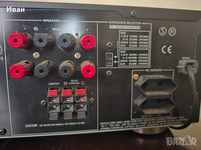 Ресийвър YAMAHA RX-V495RDS, снимка 7 - Ресийвъри, усилватели, смесителни пултове - 49958192