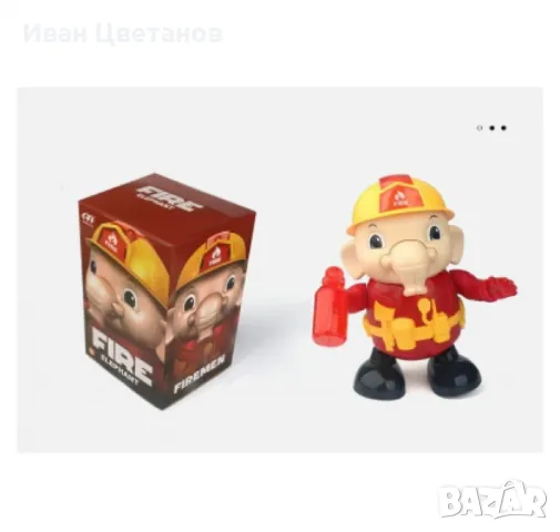 Музикален,сладък танцуващ  слон пожарникар, снимка 2 - Други - 48683330