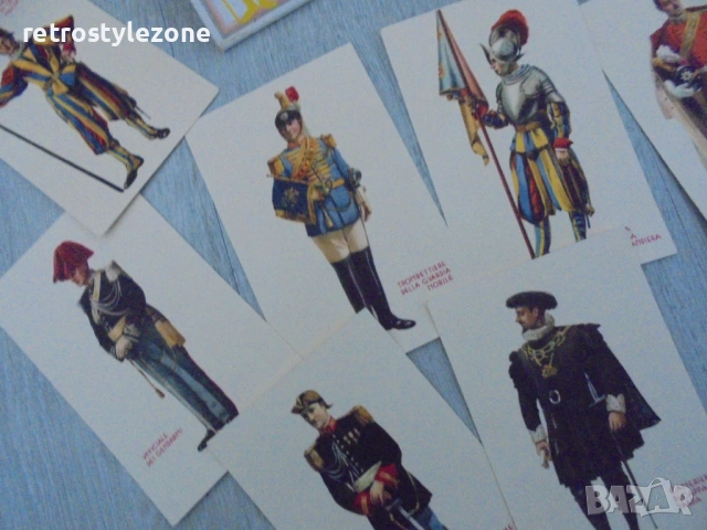 № 8529 Колекционерски комплект картички „Corpi Armati Pontifici“  , снимка 2 - Други ценни предмети - 53851532