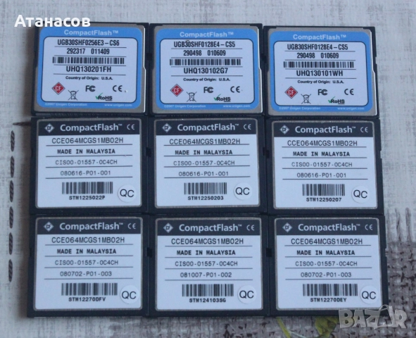 Original Cisco 256MB, 128, 64 MB CompactFlash CF Memory Cards, снимка 3 - Външни хард дискове - 52774739