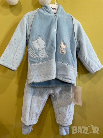 Нов топъл комплект 3-6м есен-зима