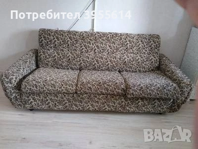 Продавам холов разтегателен диван с два фотьойла и две табуретки , снимка 3 - Дивани и мека мебел - 53845226