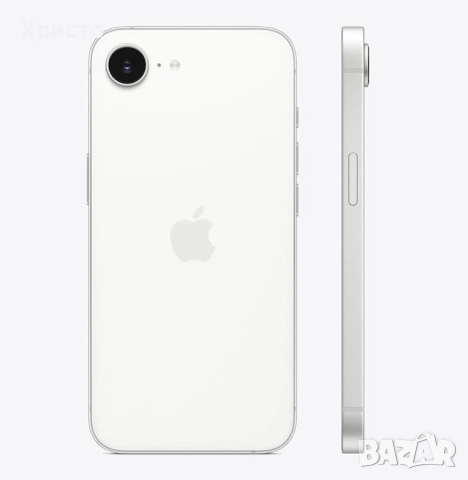 НОВ!!! Apple iPhone 16e, 128GB, 5G, White + подарък оригинален адаптер Apple, снимка 4 - Apple iPhone - 52820550