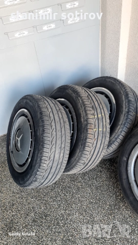  Летни гуми с джанти 205/60/15 Bridgestone с много голям грайфер , снимка 4 - Гуми и джанти - 52743528