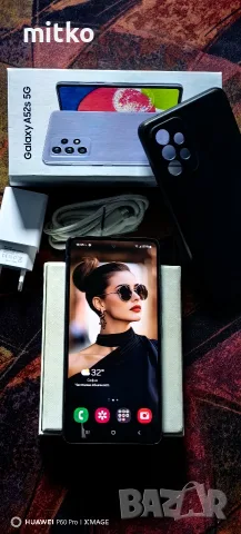 SAMSUNG GALAXY A52-Перфектно състояние.Пълен комплект , снимка 3 - Samsung - 55929279