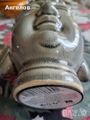 Буда от масивен порцелан с кракле ефект, снимка 6 - Антикварни и старинни предмети - 52790582