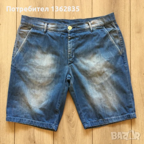 НОВИ оригинални сини дънкови къси гащета бермуди HERRLICHER размер 38, снимка 4 - Къси панталони - 51428830