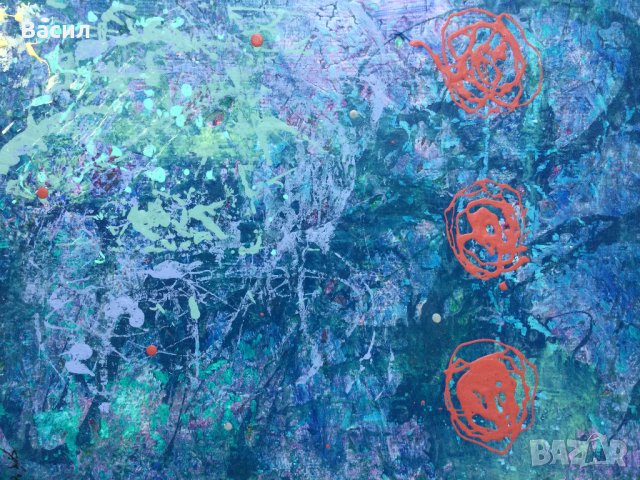 Картина Абстракция , снимка 3 - Картини - 40951583