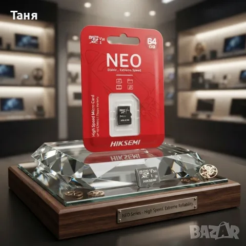HIKSEMI NEO 64GB microSDXC UHS-I V30 Class 10 Карта Памет – До 92 MB/s, снимка 4 - Карти памет - 55742273