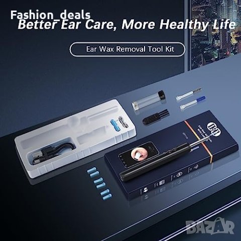 Нов Комплект за отстраняване на ушна с камера черни точки отоскоп, снимка 6 - Други - 42020235