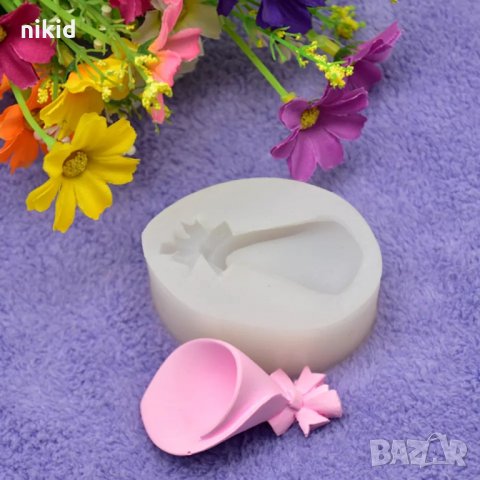3D молд за направа на букет пакет за цветя форма калъп за фондан тесто украса торта, снимка 7 - Форми - 21461730
