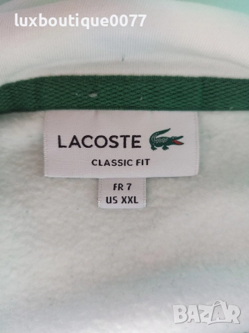 Чисто нов без етикет суичър Lacoste XL, снимка 4 - Суичъри - 52805615
