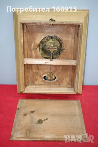 Оригинален античен австрийски стенен часовник с позлатена рамка., снимка 14 - Антикварни и старинни предмети - 51455435