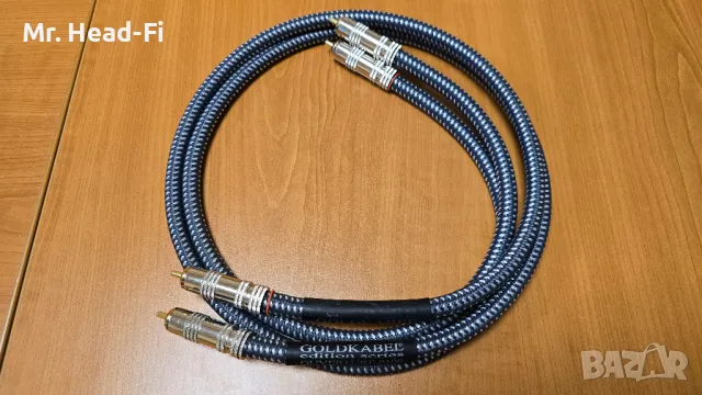 GoldKabel Ouverture висококачествени немски RCA към RCA интерконект кабели, снимка 2 - Други - 49414366