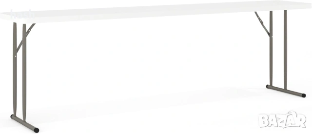 Сгъваема маса за кетъринг / Конферентна маса правоъгълна 240x45xh74cm - цял плот
