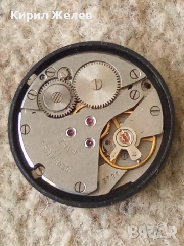 Механизъм с циферблат от стар ръчен часовник 37188, снимка 8 - Мъжки - 52254176