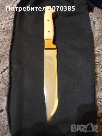 Ловен нож с дръжка от чемшир , снимка 2 - Ножове - 52393130