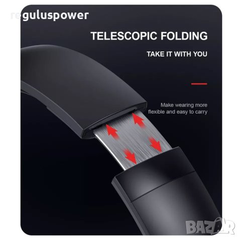 Безжични слушалки с Bluetooth 5.1 Siindoo JH-919, 30h. Play, Type-C, с микрофон , снимка 14 - Bluetooth слушалки - 40597933