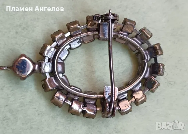 Стара посребрена брошка, снимка 4 - Други ценни предмети - 50095904