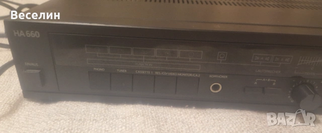 Усилвател Telefunken HA660, снимка 5 - Ресийвъри, усилватели, смесителни пултове - 53774832