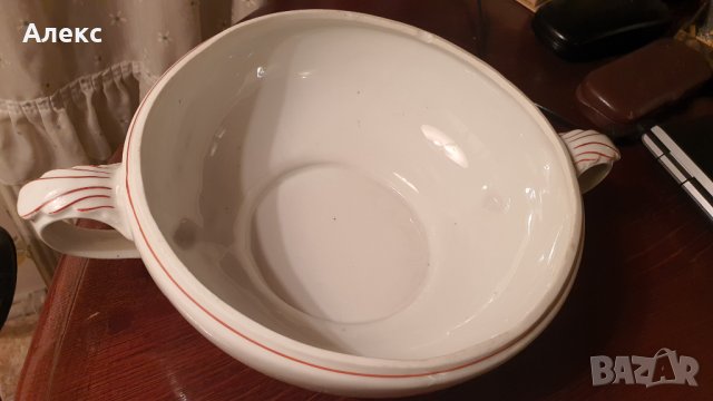 Български порцеланов супник, Стойко Иванов Пеев, 1960г, снимка 8 - Сервизи - 36006842