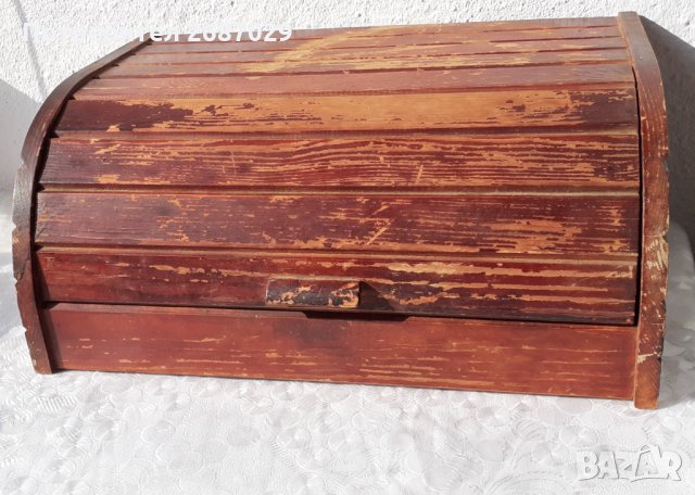 стара дървена кутия за хляб, снимка 2 - Други - 35674945