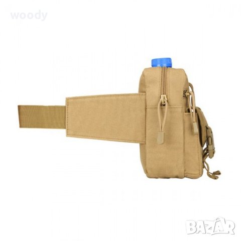 Тактическа чанта с колан ALPINE, Кафява, снимка 4 - Екипировка - 41529039